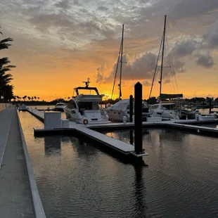 Walking the marina next to the ice cream place after eating ice cream
