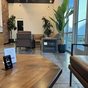 Lots of indoor and outdoor space to enjoy your dessert.