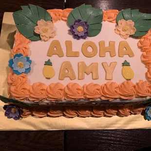 Loved my delicious retirement cake!! It was perfect!!!