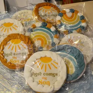 Baby shower sugar cookies