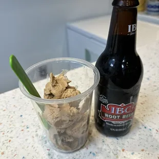 Root beer Float with Coffee Ice cream