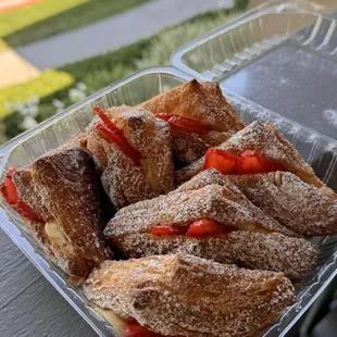 Strawberry croissants