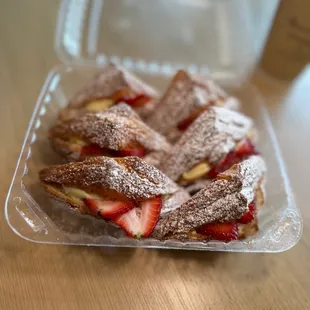 Strawberry croissants