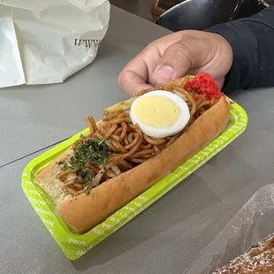 Fresh Strawberries Soba Noodle Sandwich