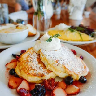 Mixed Berry Pancakes $26