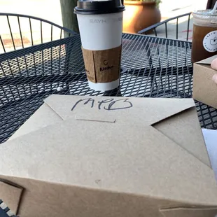 Toast box and my drink