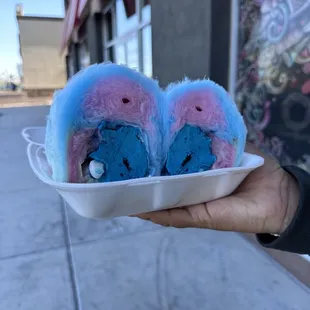 Famous cotton candy burrito