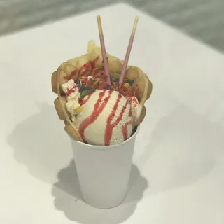 Fruity Pebble Puff Waffle