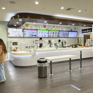 customers waiting in line at the counter