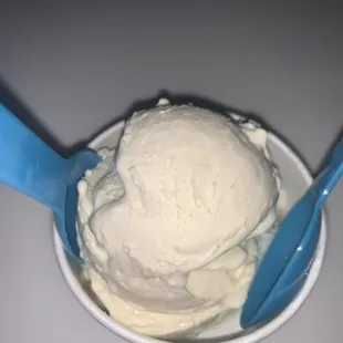 Scoop of Sea Salt Caramel (Dairy Base Premium, no toppings added) - $6.50