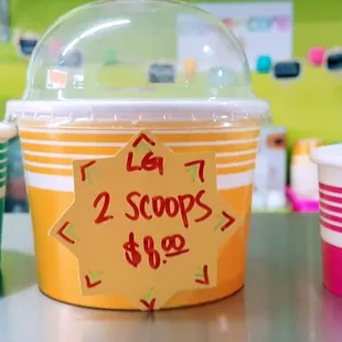 Scoop sizes (3/18/22)