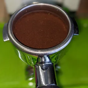 a cup of espresso coffee