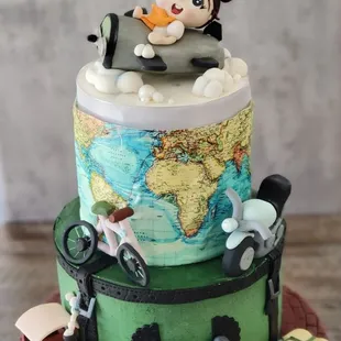 Travel theme cake for a 1 year old!