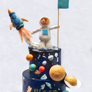 Space themed cake