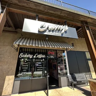 front of the building