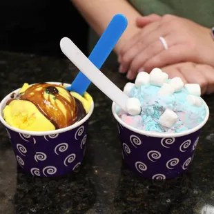 a couple holding hands