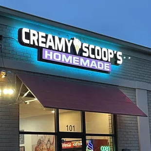 the front of the store