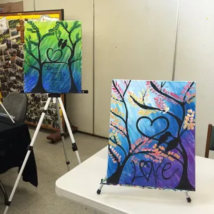 Examples of instructor&apos;s art work