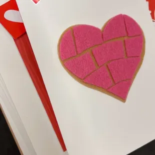 Concha heart valentine