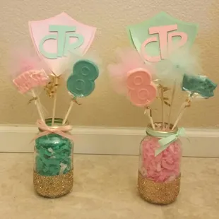 Great to be 8 Choose the Right birthday/baptism center pieces