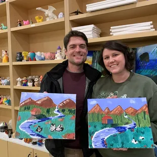 Painting at an Adult class!