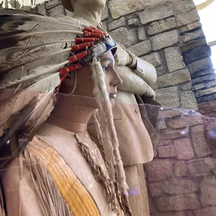 Indian and Tom Landry statue.