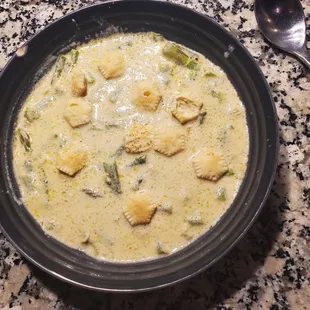 Cream of Asparagus Soup.