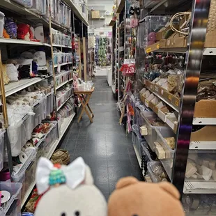 Neat and organized. I found ribbon right away!