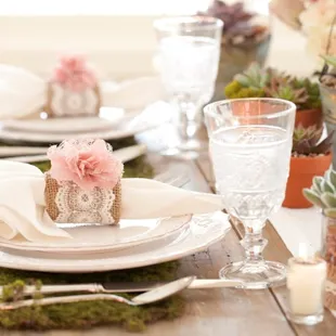 Wedding place setting