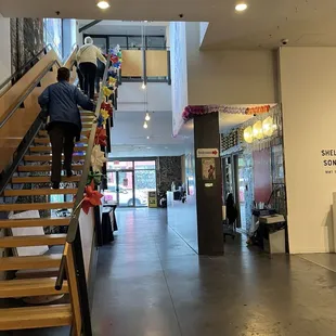 Large open entry/ lobby for gatherings and entertainment spaces.