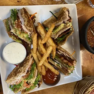 Big John&apos;s Club (Turkey, pecan wood smoked bacon, lettuce, Mayo, on toasted whole grain bread). $12.99