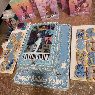 Cake and cookies for my niece's party from Creative Cakes!