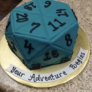 My husband&apos;s surprise cake: DnD themed!