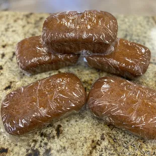 Fresh baked mini loaves (banana walnut and strawberry)