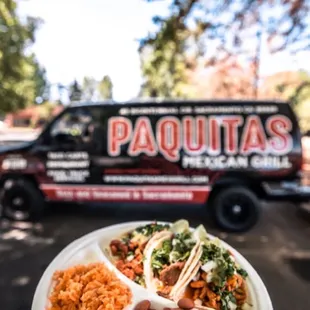 tacos, outside
