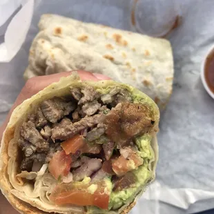 Carne asada burrito