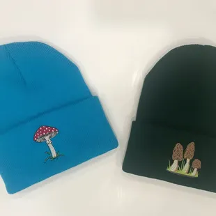 Mushroom embroidery gift for our sons after our first mushroom foray. They loved these!