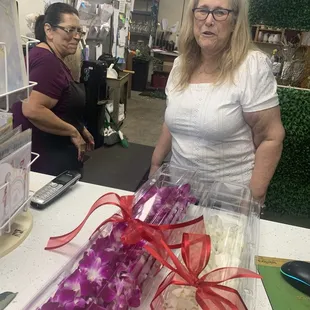 These flowers came out beautifully for my brother's graduation.  They were well worth the money and the two ladies were wonderful.