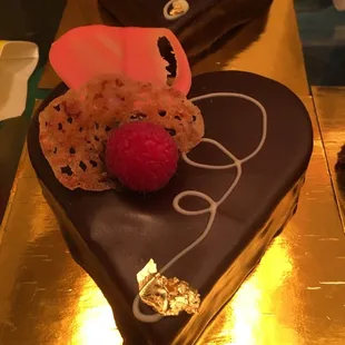 two heart shaped cakes