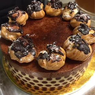 Profiterole cake