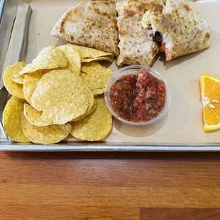 Tempeh quesadilla