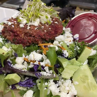 Quinoa Feta Burger Lunch