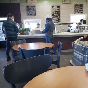 customers in a coffee shop