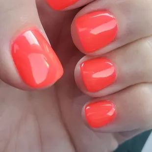 Dip nails by Ben! So many colors to pick from! Love this place!!!