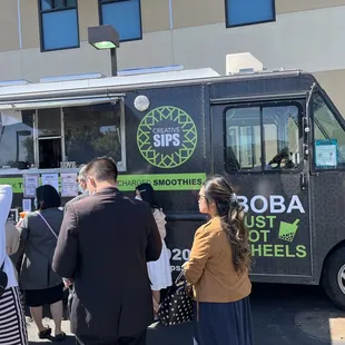 Boba truck outside of Heritage Baptist Church, San Leandro
