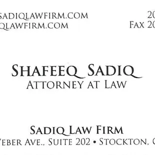 My business cards from CVP!