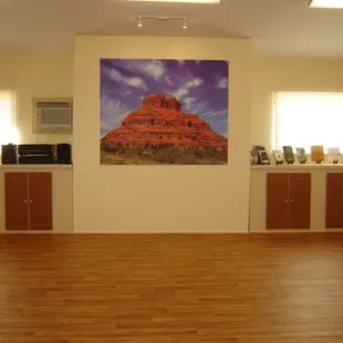 Yoga training room