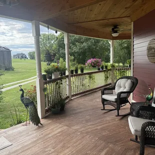 Front porch of the home.