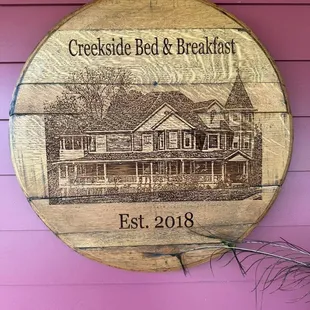 Creek Side Bed and Breakfast established 2018