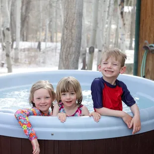 Enjoy your private hot tub at each chalet